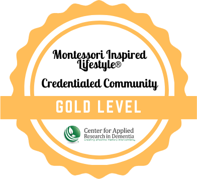 gold credential from the Center for Applied Research in Dementia (CARD)