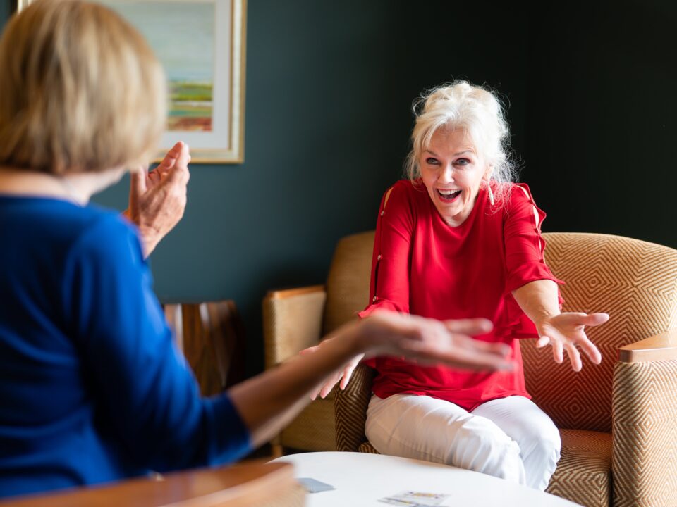 holiday gathering at Friendship Village