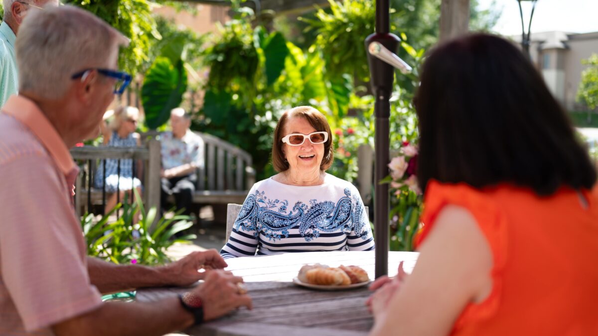 Family discussions about senior living