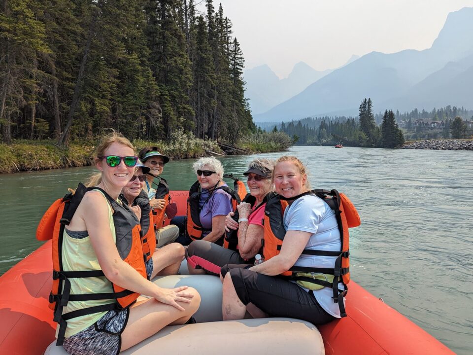 Friendship Village senior travel group in STL enjoying the Canadian Rockies