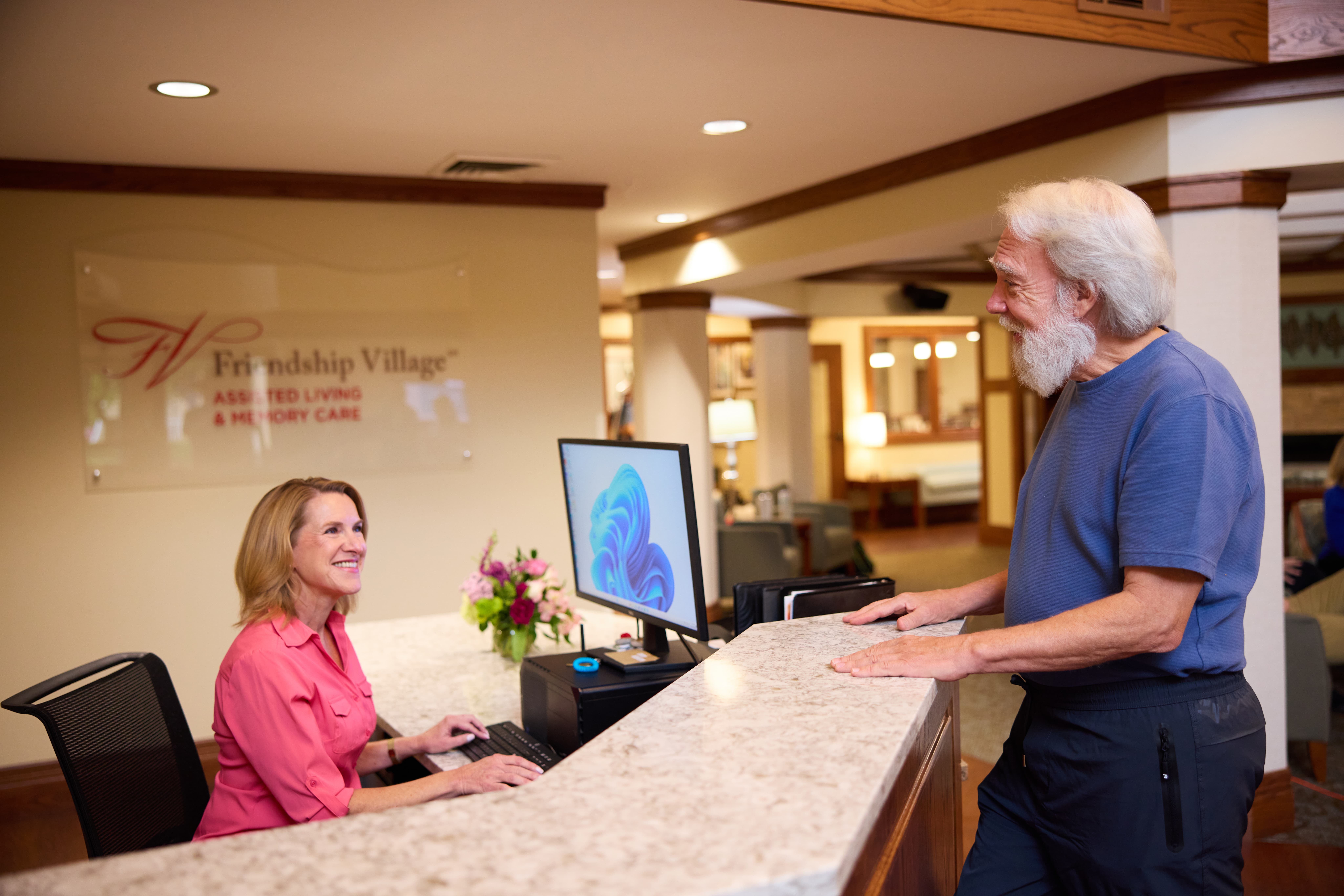 Senior and Friendship Village Team Reviewing Assisted Living Costs in STL