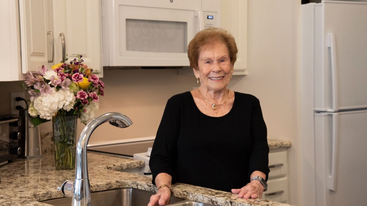 senior woman in her kitchen