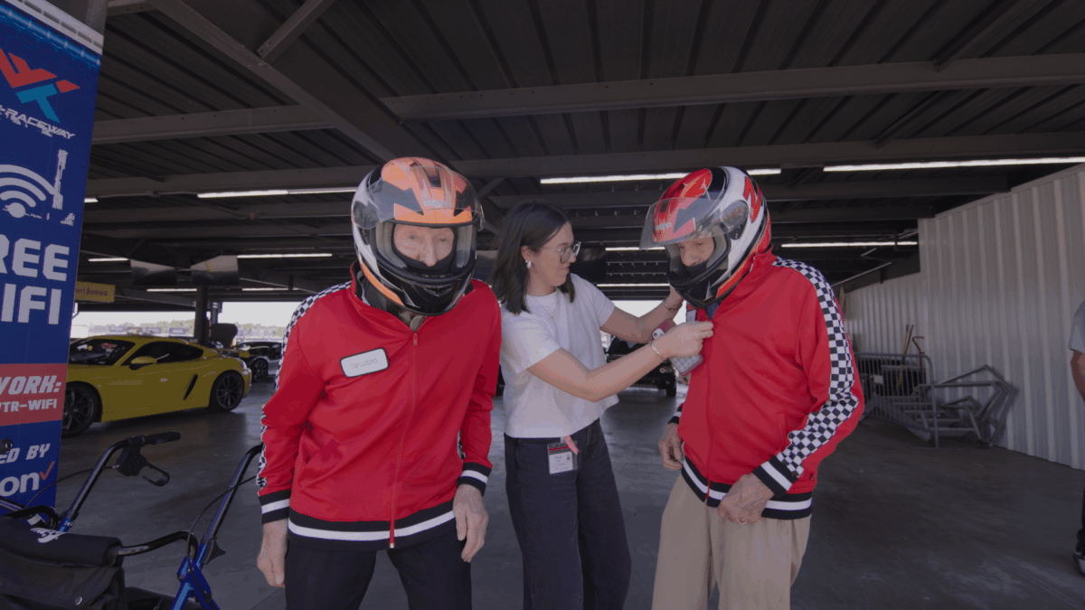 Friendship Village residents at World Wide Technology Raceway