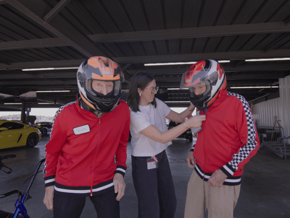 Friendship Village residents at World Wide Technology Raceway